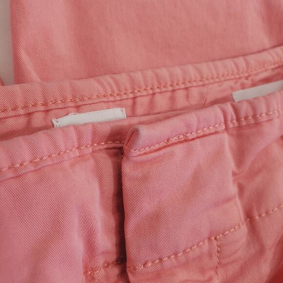 Gap | High-Rise Wide Leg Crop Tie Waist Twill Pants Raw Hem - Picture 10 of 13